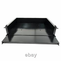 EZGO RXV Golf Cart Black Steel Utility Cargo Box with Brackets