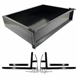 E-Z-GO Golf Cart GTW Black Steel Cargo Box Kit for TXT/ T48/Valor 1995 and up