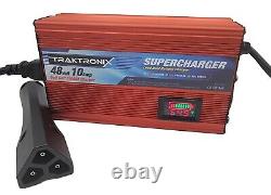 Easy Go RXV Golf Cart CHarger 48 volt 10 Amp 1 Year Warranty Open Box