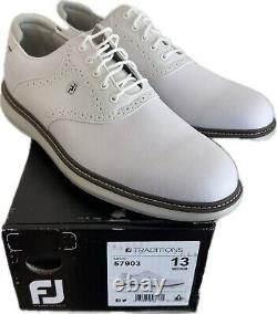 FJ Traditions 57903 Mens Size 13 Medium White (New in Box)