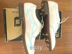 FOOTJOY CLASSICS VINTAGE WHITE GOLF SHOES SIZE 7.5 D #56911 NEW withBOX