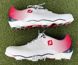FOOTJOY MENS 11 DNA HELIX Golf Shoes Soft Spike 53317 Red White Blue NEW IN BOX