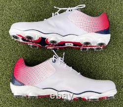 FOOTJOY MENS 11 DNA HELIX Golf Shoes Soft Spike 53317 Red White Blue NEW IN BOX