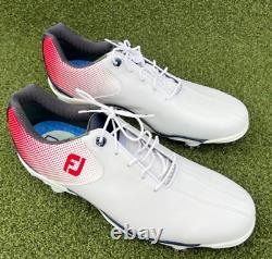 FOOTJOY MENS 11 DNA HELIX Golf Shoes Soft Spike 53317 Red White Blue NEW IN BOX