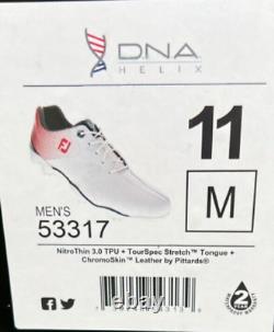 FOOTJOY MENS 11 DNA HELIX Golf Shoes Soft Spike 53317 Red White Blue NEW IN BOX