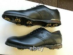 FOOT JOY ICON BLACK GOLF SHOES Style 52008 Size 15M Brand New with Matching Box