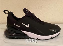 FREE SHIP! NEW IN BOX Nike Air Max 270 Golf Black White Size 12 CK6483 001