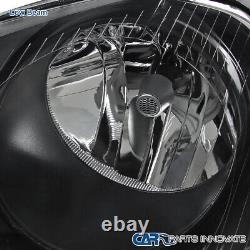 Fit VW 05-10 Golf Mk5 Jetta Rabbit Replacement Black Clear Headlights Head Lamps