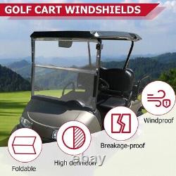 Fits EZGO RXV Clear Windshield 2008-UP Folding Style New In Box Golf Cart Part