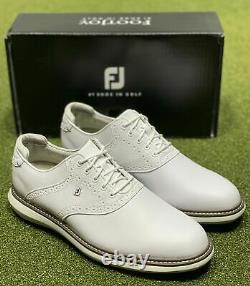 FootJoy 2021 Traditions Golf Shoes 57903 White 12 Medium (D) New in Box