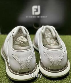 FootJoy 2021 Traditions Golf Shoes 57903 White 12 Medium (D) New in Box