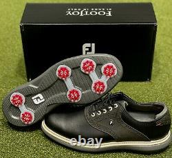 FootJoy 2021 Traditions Golf Shoes 57904 Black 9 Medium (D) New in Box #85709