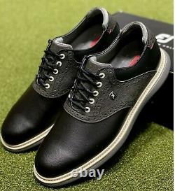 FootJoy 2021 Traditions Golf Shoes 57904 Black 9 Medium (D) New in Box #85709