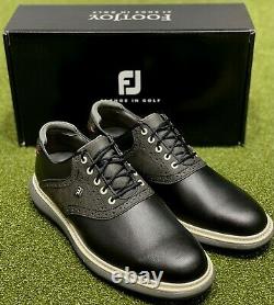 FootJoy 2021 Traditions Golf Shoes 57904 Black 9 Medium (D) New in Box #85709