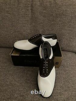 FootJoy Classics Tour Brown/White Golf Shoes Saddle 51619 Size 12D New In Box