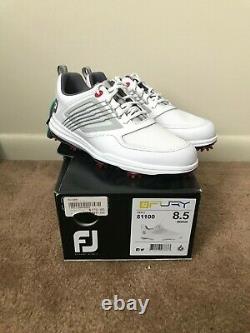 FootJoy Mens FJ Fury Golf Shoes 51100 8.5 M- White/Red NEW with Box