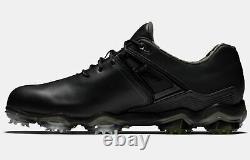 FootJoy Tour X Men's Golf Shoes 55405 Black 9.5 Medium (D) New in Box #83332