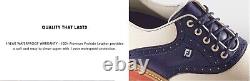 FootJoy Traditions Spikeless Leather Golf Shoes White/Black Size 9.5 NEW in Box`