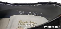 Footjoy Black Leather Wingtip Golf Shoes Classic Dry New No Box 10-1/2C