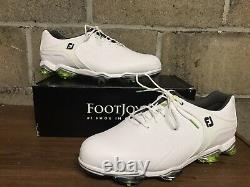 Footjoy Tour-S 55300 White/green Golf Shoes Sz 12 Wide New With Box