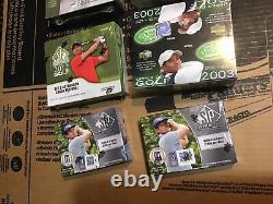 GOLF UPPER DECK sp Authentic/ sp game used FACTORY SEALED BOX lot (6)RARE