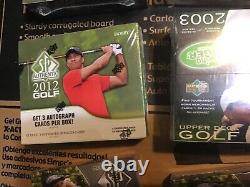 GOLF UPPER DECK sp Authentic/ sp game used FACTORY SEALED BOX lot (6)RARE