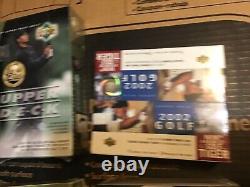 GOLF UPPER DECK sp Authentic/ sp game used FACTORY SEALED BOX lot (6)RARE