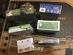 GOLF UPPER DECK sp Authentic/ sp game used FACTORY SEALED BOX lot (6)RARE