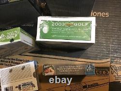 GOLF UPPER DECK sp Authentic/ sp game used FACTORY SEALED BOX lot (6)RARE