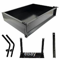 GTW Black Steel Golf Cart Cargo Box Kit for Yamaha G14/G16/G19/G22 1995 2007
