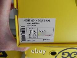 G/FORE G4 MG4+ Golf Shoes US 11.5 SIZE White Yellow trim SNO New in Box
