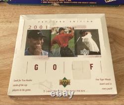 Golf 2001 Upper Deck Tiger Woods RC Year 24 Packs Retail Sealed