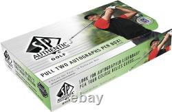 Golf 2021 Upper Deck SP Authentic Golf Trading Cards Display Box (18 Packs)