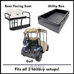Golf Cart Cover Fits Club Car Onward, DoorWorks fits Golf Bags, Utility Boxes