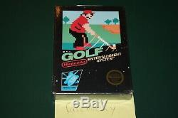 Golf (Nintendo NES) NEW SEALED BLACK BOX, EARLY PRINT CIRCLE SEAL, SUPER RARE
