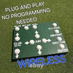 Golf Simulator Wireless Control Box Gspro Edition (GREEN BOX WHITE BUTTONS)