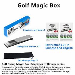 Golf Swing Training Aid Stainless Steel Biomechanical Golf Strength Trainer Box