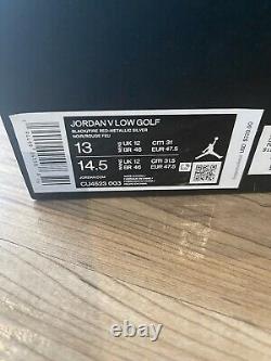 Jordan 5 V Low Golf Metallic 2020 Size 13 New In Box Nike