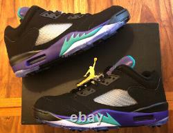 Jordan V 5 LOW RETRO GOLF BLACK GRAPE Size Mens 10.5 CU4523 001 NEW IN BOX