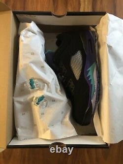 Jordan V 5 LOW RETRO GOLF BLACK GRAPE Size Mens 10.5 CU4523 001 NEW IN BOX