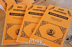 LOT OF 27 Golf Yardage Books STRACKALINE 2010 PGA with Storage Box