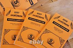 LOT OF 27 Golf Yardage Books STRACKALINE 2010 PGA with Storage Box