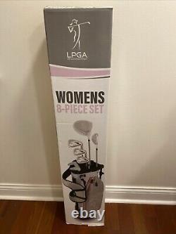 LPGA 8 Piece Woman's Golf Club Set, Right Hand Dexterity Brand New Open Box