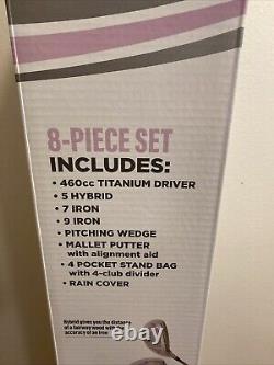 LPGA 8 Piece Woman's Golf Club Set, Right Hand Dexterity Brand New Open Box
