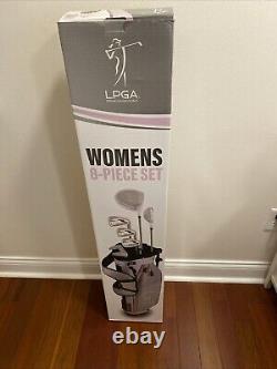 LPGA 8 Piece Woman's Golf Club Set, Right Hand Dexterity Brand New Open Box