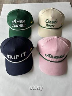 MASTERS 2025 Rope Hats LOT Azalea, Pimento, Amen Corner, Skip It NEW