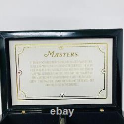 Masters Golf Deluxe Playing Cards with Black Lacquered Box 2 New Sealed Decks