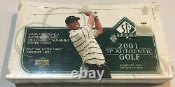 NEW 2001 UPPER DECK SP AUTHENTIC GOLF TIGER WOODS Sealed HTF BOX
