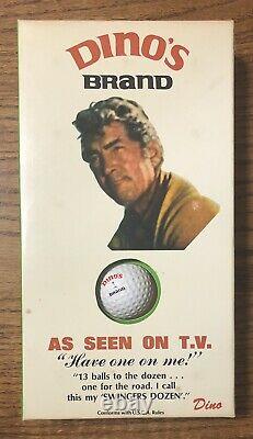 NEW Box of 13 Dino's Brand Golf Balls Dean Martin Pro-Tel Products LA California