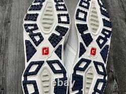 NEW FootJoy Pro SL Golf Shoes White Navy Red Leather, 11 M, New In Box